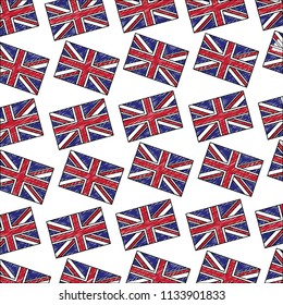 flag of great britain pattern