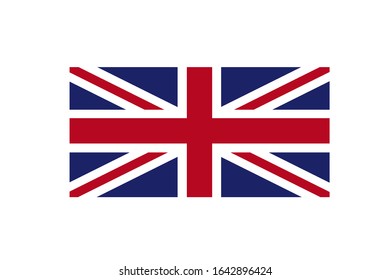 Flag of Great Britain. Symbol of the United Kingdom. Vector illustration.