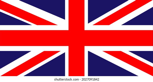 Plantilla de diseño del vector de la bandera de Gran Bretaña