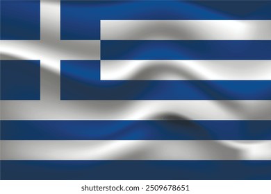 Flag of Greece. Greek national symbol in official colors. Template icon. Abstract vector background.