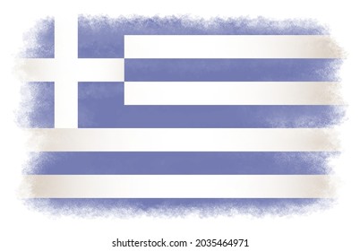 Bandera de Grecia en forma de grano.