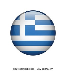 Flag of Greece icon isolated. Vector illustration