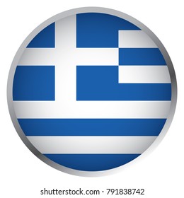 Flag of Greece (Round icon)