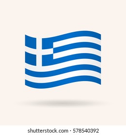 Flag of Greece. Vector illustration