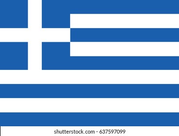 Flag of Greece vector illustration