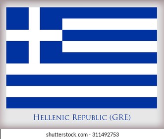 Flag of Greece.Greece flag vector template.