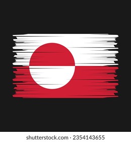 Flag of Greenland vector illustration