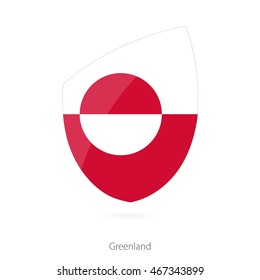 Flag of Greenland. Vector Illustration.