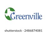 Flag of Greenville, Texas, USA. 