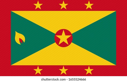 flag of grenada. vector background