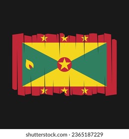 Flag of Grenada Vector Illustration