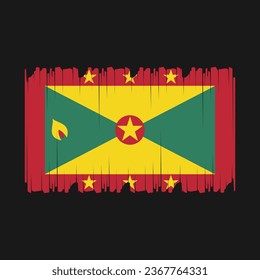 Flag of Grenada Vector Illustration