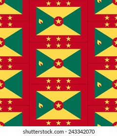 Flag Grenadatexture vector illustration 