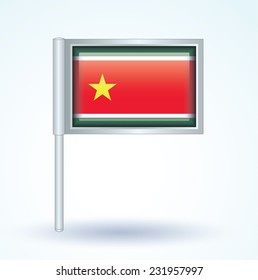Flag of Guadeloupe, vector illustration