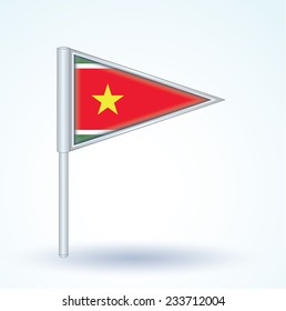 Flag of Guadeloupe, vector illustration