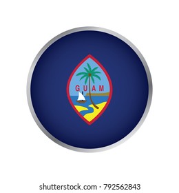 Flag of Guam (Round icon)