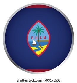 Flag of Guam (Round icon)