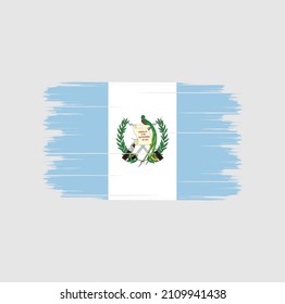 Flag of Guatemala with brush style