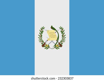 Flag of Guatemala vector illustration