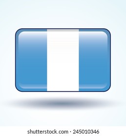 Flag of Guatemala, vector illustration