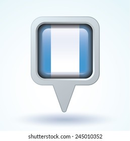 Flag of Guatemala, vector illustration