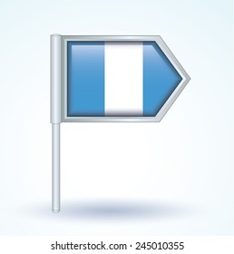 Flag of Guatemala, vector illustration