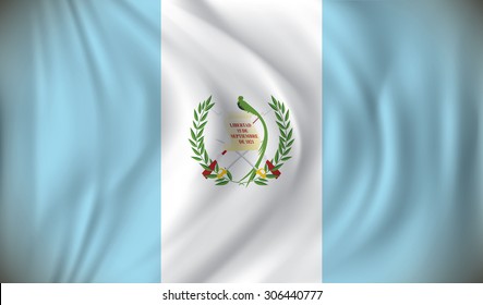 Bandera de Guatemala - ilustración vectorial
