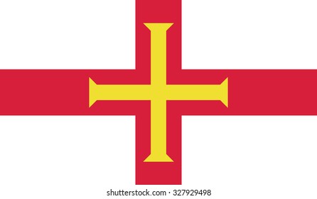 Flag of Guernsey. 