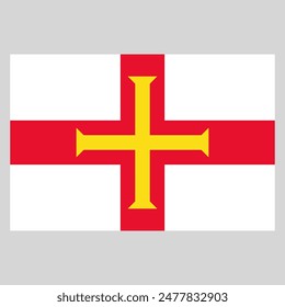 flag of Guernsey, the crown possession of the British Crown