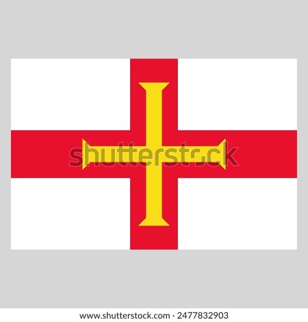 flag of Guernsey, the crown possession of the British Crown