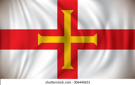 Flag of Guernsey - vector illustration