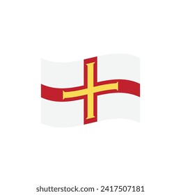 flag of Guernsey vector symbol