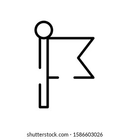 flag guide position isolated icon vector illustration design