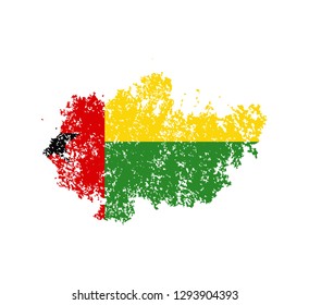 Flag Guin-Bissau of the old state