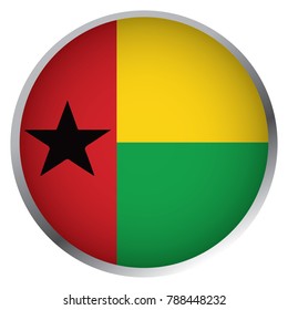 Flag of Guinea Bissau (Round icon)
