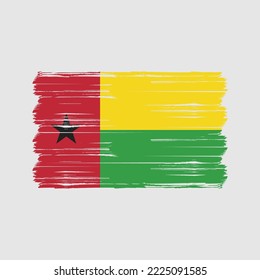 Flag of Guinea Bissau vector illustration