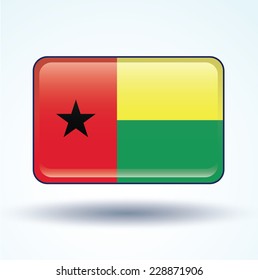 Flag of guinea bissau, vector illustration