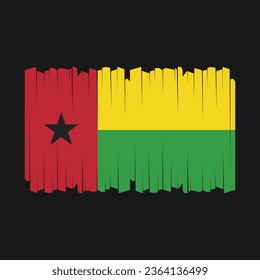 Flag of Guinea Bissau Vector Illustration