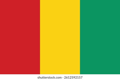Flag of Guinea. The national flag of Guinea.