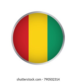 Flag of Guinea (Round icon)