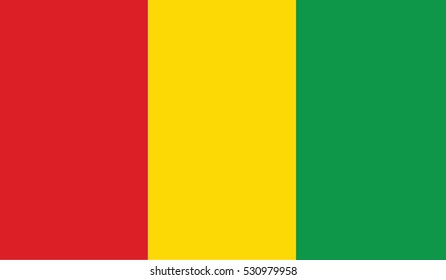 flag of guinea vector icon illustration eps10