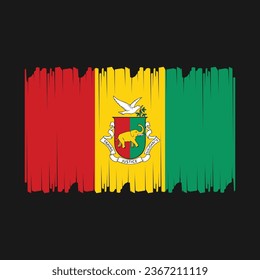 Flag of Guinea Vector Illustration