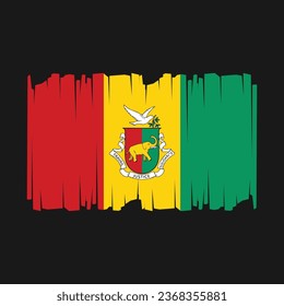 Flag of Guinea Vector Illustration