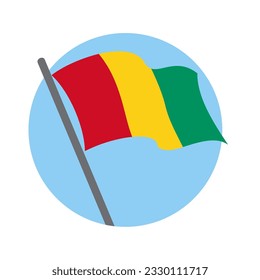 Flag of Guinea. Vector image