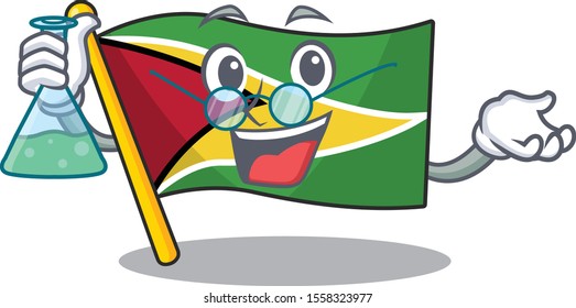 Flag guyana professor flown on mascot pole