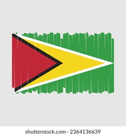 Flag of Guyana Vector Illustration