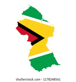 Flag of Guyana,Guyana Flag Icon vector illustration