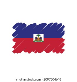 Bandera de Haití, fondo de pincel