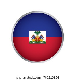 Flag of Haiti (Round icon)