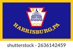 Flag of Harrisburg, 16:9 Format, Harrisburg Flag
